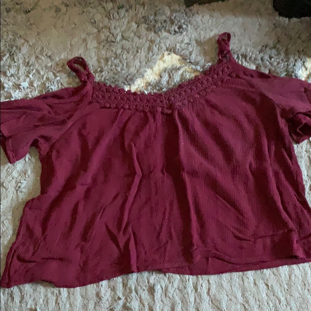 A’gaci red blouse